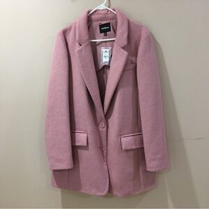 express Peacoat buttons wool blend pink size XL Womens